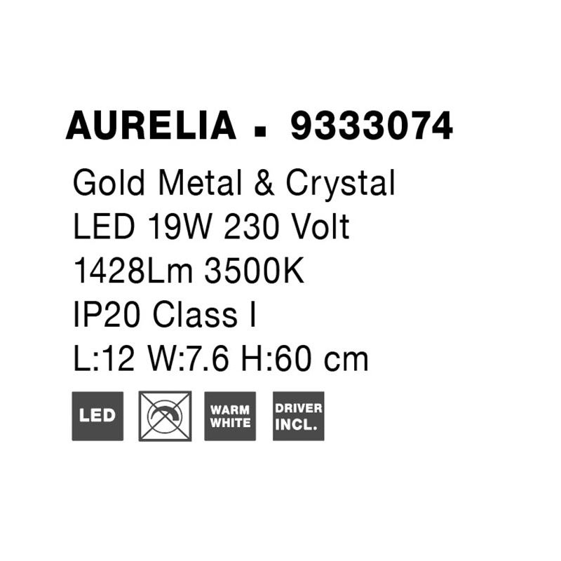 Sieninis šviestuvas AURELIA 9333074